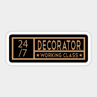 Decorator Tittle Job Sticker